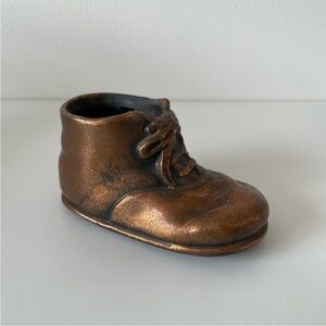Vintage Copper Baby Shoe